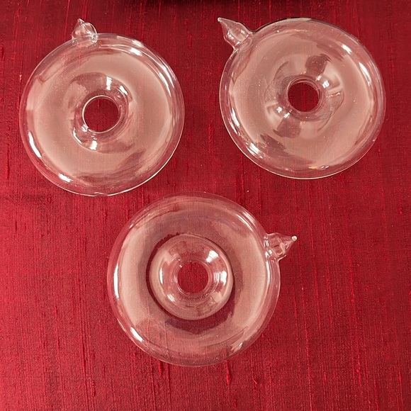 Vintage Department 56 Floating Glass Flower Holders - Picture 2 of 3